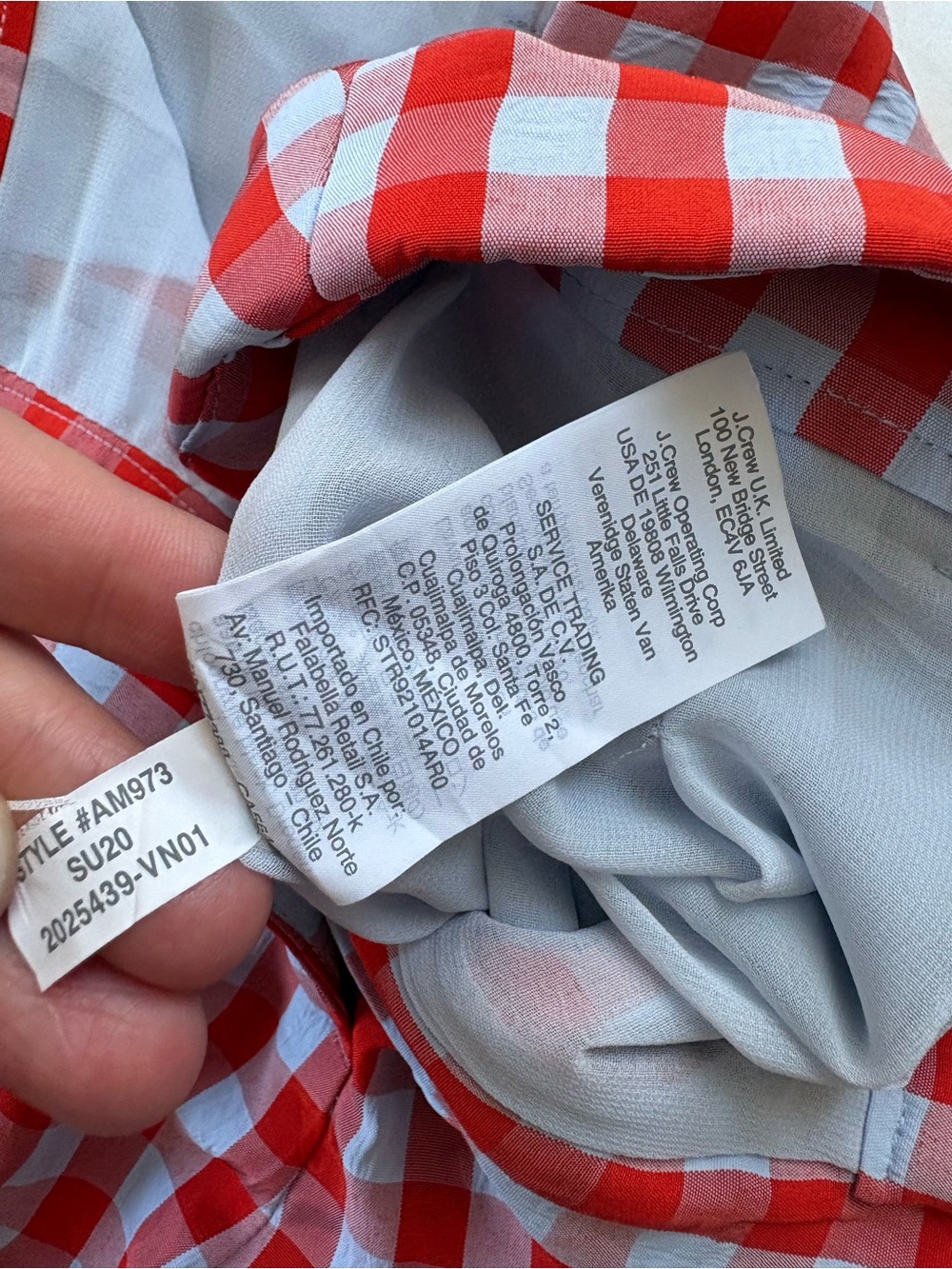 J.Crew Wide-leg pant in drapey gingham 4 - Picture 9 of 12
